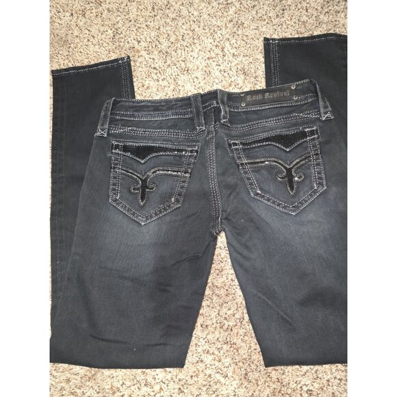 Womens Rock Revival Skinny Jeans Size 26/ 31' Inseam / Vivian Easy Skinny - Picture 2 of 3